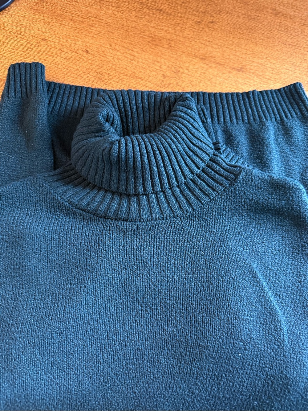 Teal Turtleneck Sweater - Classic Knit